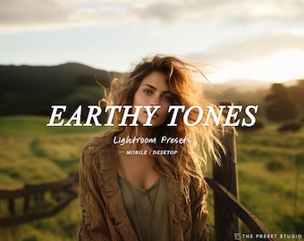 EARTHY TONES Lightroom Presets, Natural Photo Editing Filter Instagram, Outdoor Green Presets, Natural Presets, Earth Presets