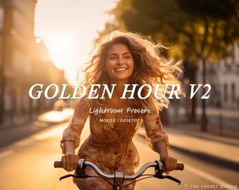 GOLDEN HOUR V2 Lightroom Presets, Warm Presets, Sunset Presets, Instagram Filter, Wedding Filter, Warm wedding presets, Golden filter