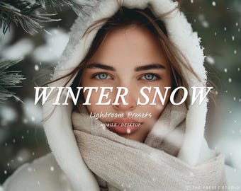 WINTER SNOW Lightroom Presets, Mobile Lightroom Presets, Christmas Presets, Outoor Presets, Holiday Presets, Instagram Presets, Snow Presets