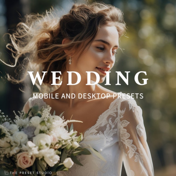 Wedding Presets  - Instant Download - 10 Lightroom Presets - IOS & Android Compatible - Photo Editing