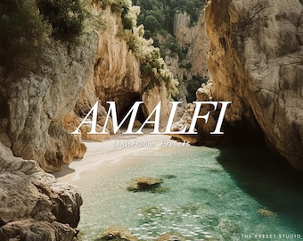 AMALFI Lightroom Presets, Strand Presets, Lebensstil, Natürlicher Instagram Filter, Warm Influencer Presets, Ästhetische Sommer Reise Mobile Presets
