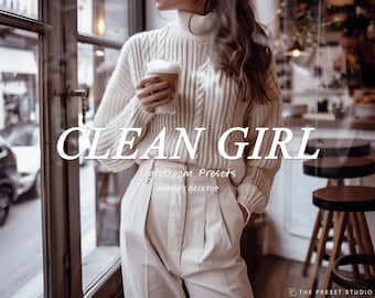 Clean Girl Lightroom Presets: Mobile & Desktop, Natural Look