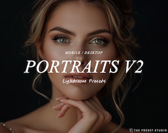 PORTRET Lightroom-presets, Perfect Skin, Glow-presets, Studio-presets, Lightroom Mobile-presets, Instagram-filter, Beauty-presets