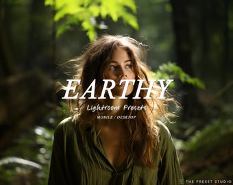 EARTHY Lightroom Presets, Green Filter, Rich vibrant presets, Moody, Travel, Outdoor, Forest, Nature, Green Filter, Earthy Tones Presets