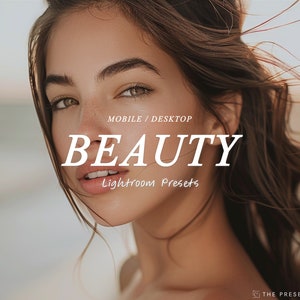 BEAUTY Lightroom Presets, saubere Fotobearbeitung Porträts Blogger, Natural Selfie Preset, Influencer Preset, Beauty Preset, Portrait Preset