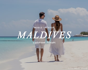 MALDIVES  Lightroom Presets, Instagram Presets, Vibrant Blogger Summer Presets, Beach Presets, Travel Influencer Presets, Beach presets