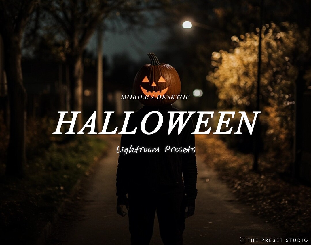 HALLOWEEN Lightroom Presets, Spooky Filters, Dark Halloween Presets ...