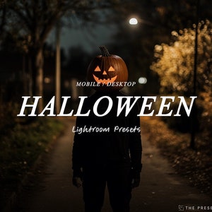 HALLOWEEN Lightroom-presets, griezelige filters, donkere Halloween-presets, rustieke buitenfilters, griezelige voorinstellingen, Halloween-filterpresets