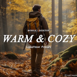 WARM COZY Lightroom Presets, Outdoor Presets, Indoor Presets, Warm Presets, Cozy Presets for Instagram, Boho Presets, Moody presets