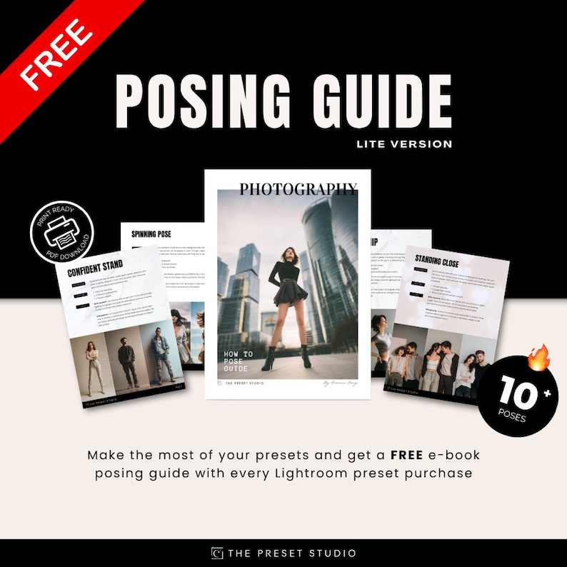 Posing Guide, Free Guide, Free Posing Ideas and Tips