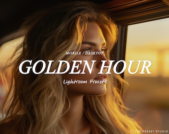 GOLDEN HOUR Lightroom-presets, mobiele LIGHTROOM-presets, warme preset, Instagram-filter, lightroom mobiele preset, desktoppreset
