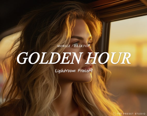 GOLDEN HOUR Lightroom Presets, Mobile LIGHTROOM Presets, warm preset, Instagram Filter, lightroom mobile preset, Desktop Preset