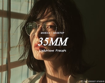 35mm Lightroom Presets, Desktop And Mobile presets, Analog presets, Vintage, Retro, Cinematic, Summer, Film filters, Photography Filter
