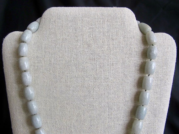 Ming’s Honolulu 18” Green Jade Cylinder Necklace … - image 3