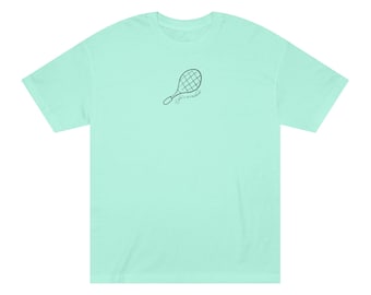 Camiseta con diseño de raqueta de tenis / La vida es una raqueta