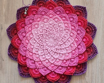 Asteria Flower Crochet Pattern - Beginner Friendly, Digital Download, Handmade Project