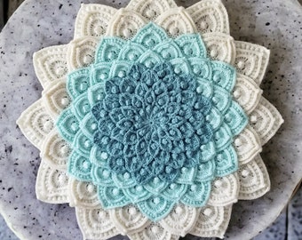 Asteria Flower Crochet Pattern - Beginner Friendly, Digital Download, Handmade Project