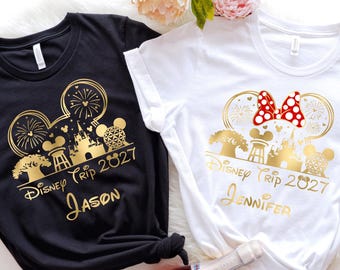 Personalized Disney Epcot  Shirts 2026, Matching Disney Vacation Shirts, Custom Disney World Tee, Disney Castle 2026 Shirt, 2027  Disney tee