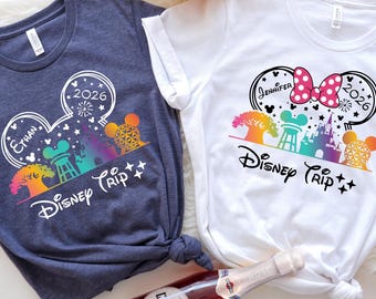 Disney 2026 Shirt, Matching Family Disney Vacation Shirts, 2026 Disney Trip Tee, Disney Tshirt, Custom Disney  Family Vacation 2026,