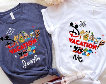 Disney Vacation 2026 Shirt, Matching Disney Trip 2026 Shirts, Custom Disney 2027 Tee, Disney Castle 2026 Shirt, 2027 Disney tee