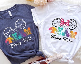 Disney Shirt, Matching Family Disney Vacation Shirts, 2026 Disney Trip Tee, Disney Tshirt, Custom Disney  Family Vacation 2026,