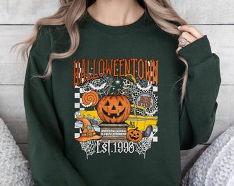 Halloweentown Est 1998 Sweatshirt, Halloweentown University, Retro Halloweentown Sweatshirt, Fall Sweatshirt, Halloween Sweatshirt