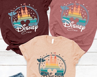 Disney Castle 2025 Shirt, Matching Family Disney Vacation Shirts, 2025 Disney Trip Tee, Disney Tshirt, Custom Disney  Family Vacation 2025,