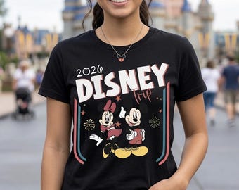 Personalized Disney Family Shirts 2026, Matching Disney Vacation Shirts, Custom Disney World Family Tee