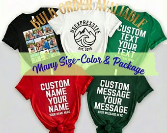 Personalized Logo Shirt: Custom Text, Photo, Bulk Order Available