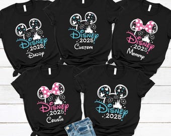 Disney Tshirt, Disney 2025 Shirt, Matching Family Disney Vacation Shirts, 2025 Disney Trip Tee, Custom Disney  Family Vacation 2025,