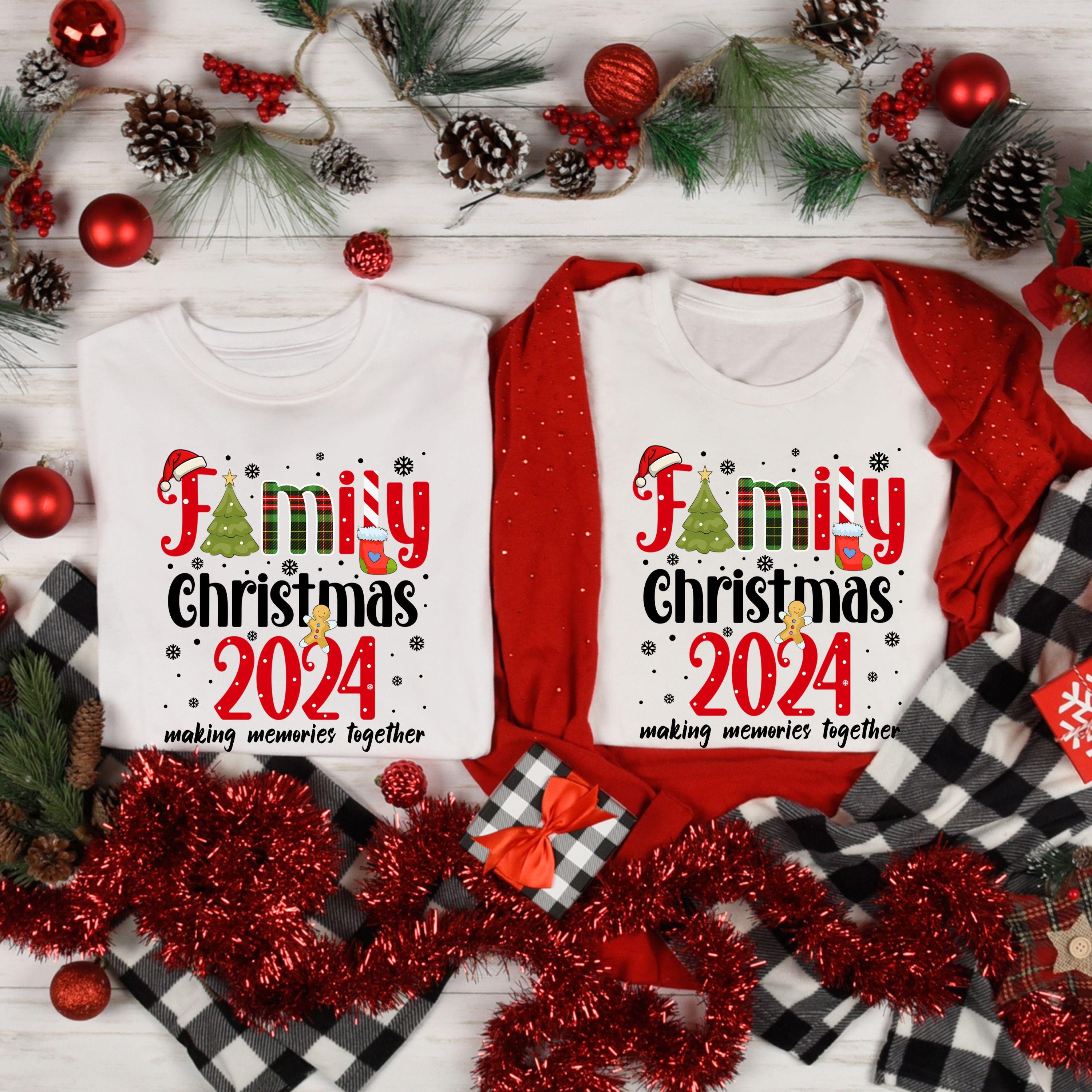 Family Christmas 2024 Shirts, Christmas Family Shirt, Christmas Group Shirt,Xmas Pajamas, ,2024 Family Custom Christmas  Long Sleeve Tee