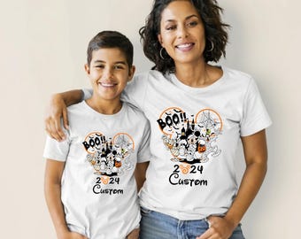 Custom Disney Halloween 2026 Family Shirt, Mickey & Minnie Boo