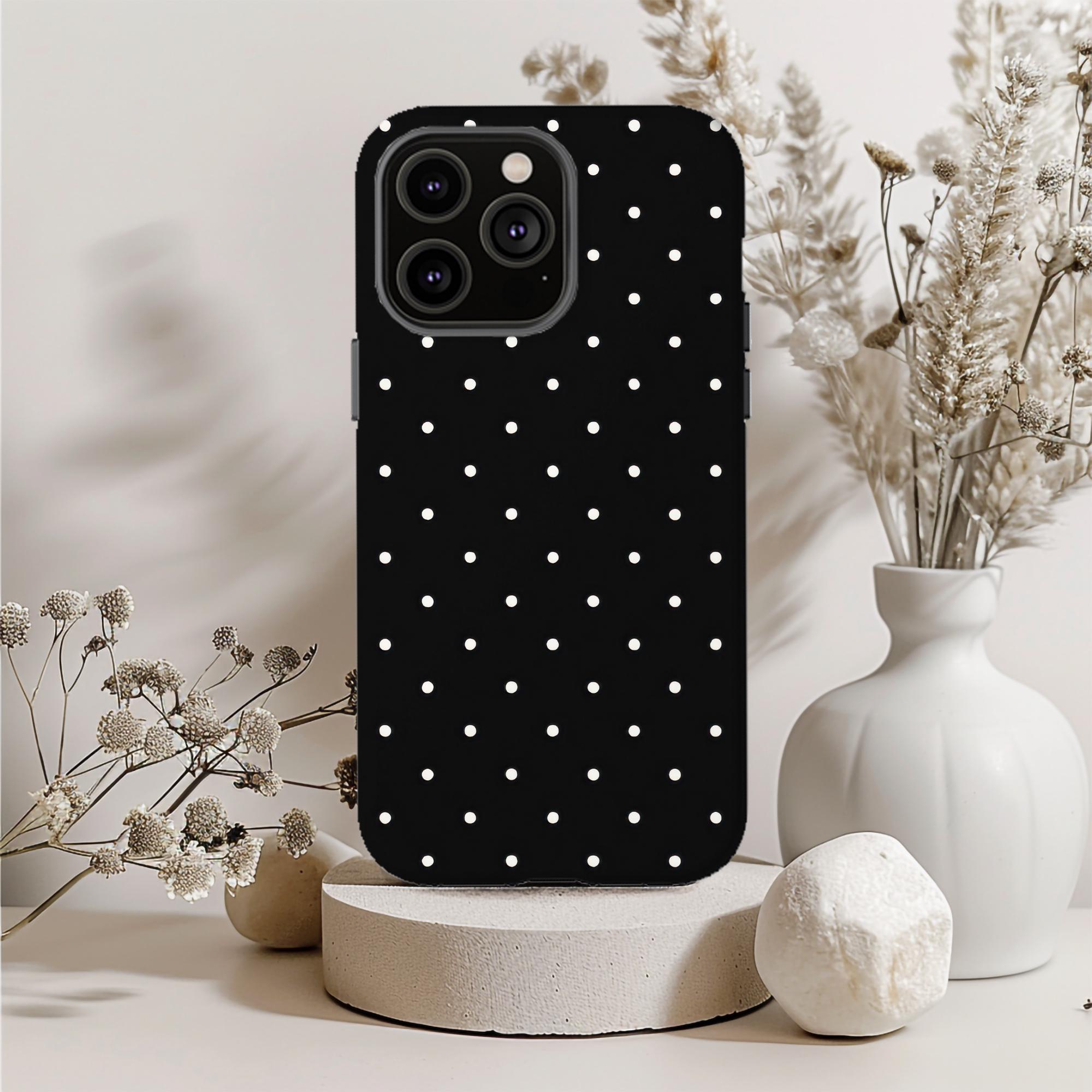 White Polka Dots on Black iPhone Case 17 16 15 14 13 12 11 X Pro Plus Mini Tough Phone Case Cute Pattern Protective Shockproof Gift for Her - Etsy White Polka Dots on Black iPhone Case 17 16 15 14 13 12 11 X Pro Plus Mini Tough Phone Case Cute Pattern Protective Shockproof Gift for Her - Etsy