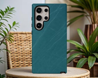 MARBLE PEACOCK Blue Green Phone Case for Samsung Galaxy s26 s25 s24 s23 s22 s21 s20 Google Pixel 9 8 7 6 Tough Phone Case Cute Glossy Case