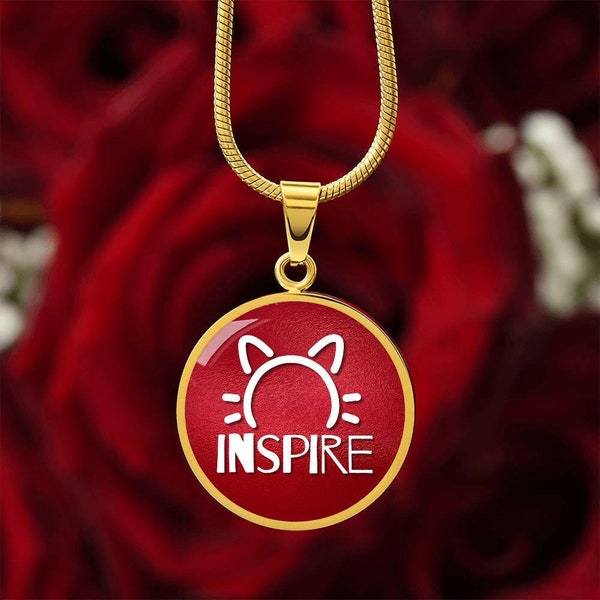 Inspire Round Pendant Necklace