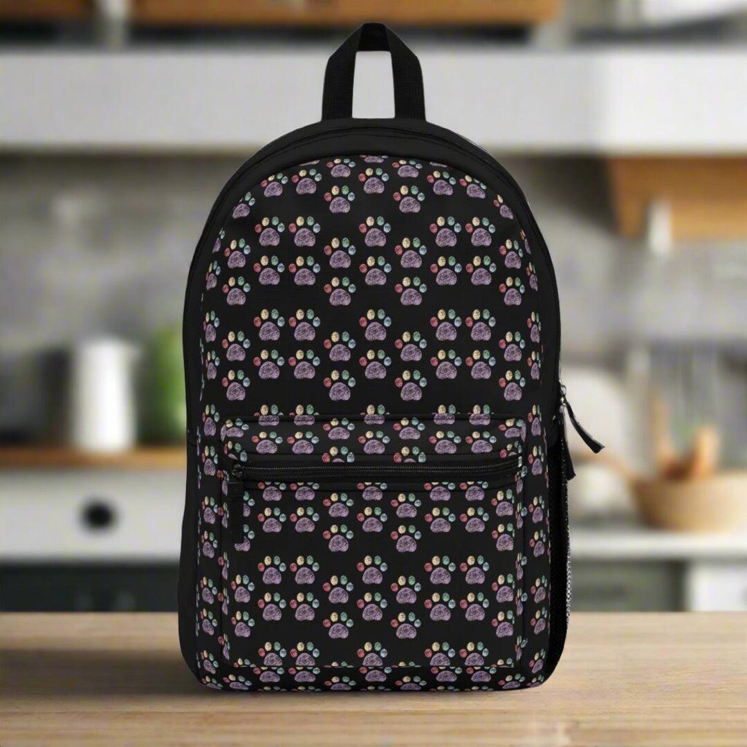 Crayon Paw Print Backpack - Etsy