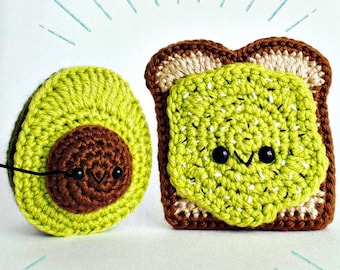 Avocado Toast Crochet Pattern Digital Download