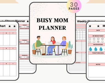 Busy Mom Planner, Home Management Planner Printable, Household Binder ...