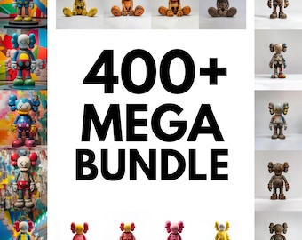 Kaws Poster Mega Bundle: 400+ Hypebeast Figure Designs (Digital Download)