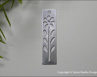 Antiqued Sterling Silver Plated Art Deco Earring or Pendant Drop item 1111 AS 12 Pieces