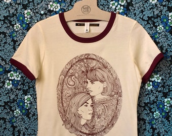 Karen and Georgia - Ladies Ringer Tee