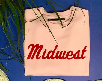 Midwest Unisex Flock Sweatshirt - Pink Edition