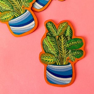 Prayer Plant-Woven Sticker Patch