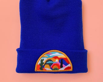 Imaginary Landscape Beanie - Royal Blue