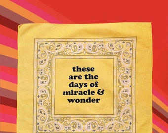 Miracle and Wonder  Bandana