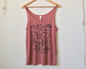 Snake Flat Lay Pattern Tank