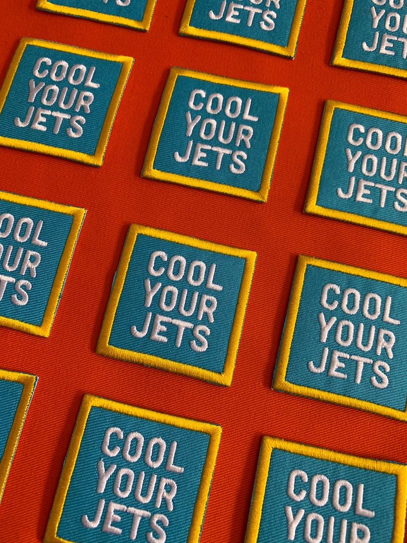 Cool Your Jets Iron on Patch image 3
