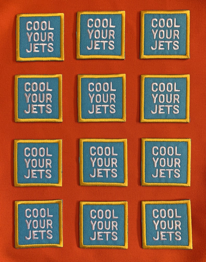 Cool Your Jets Iron on Patch image 2