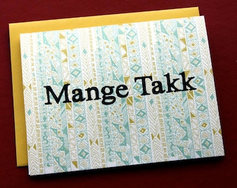 Mange Takk-Many Thanks in Norwegian