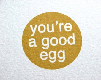 you're a good egg-single folded card